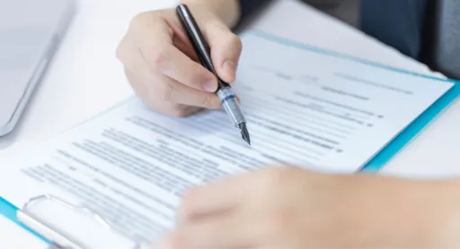 Student completing a selective entry practice exam